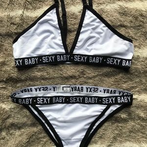 2 piece underwear lounge set.